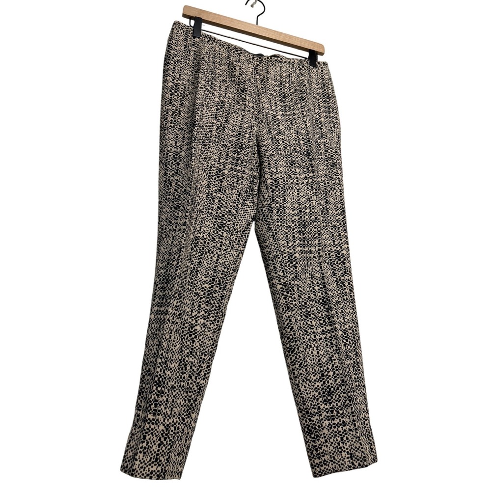 Piazza Sempione Made in Italy Audrey Trousers‎ Ivory Black ITA Size 46 (USA 12)